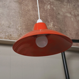 ValueLights Civic Metro Style Red Metal Retro Pendant Light Shade - Size: 12 x 28.8 x 28.8cm - Wilko - thumbnail 7
