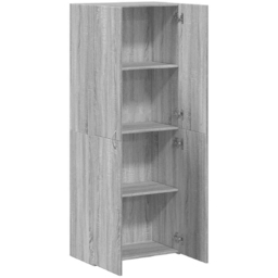vidaXL 2 Door 4 Compartment Grey Sonoma Tall File Cabinet - Size: 180 x 105 x 40cm - Wilko - thumbnail 4