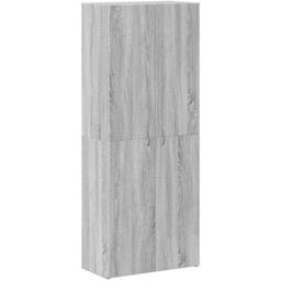 vidaXL 2 Door 4 Compartment Grey Sonoma Tall File Cabinet - Size: 180 x 105 x 40cm - Wilko - thumbnail 3