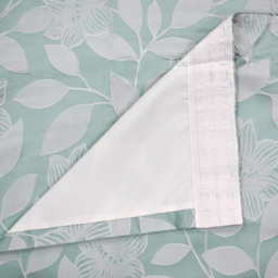Intimates Serena Duck Egg Tape Top Curtains 168 x 223cm - Size: W 168 x D 223cm - Blue - Wilko - thumbnail 4