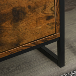 Portland 3 Drawer Industrial Brown Storage Cabinet - Wilko - thumbnail 5
