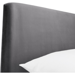 Julian Bowen Frida King Size Grey Curved Velvet Bed Frame - Wilko - thumbnail 6