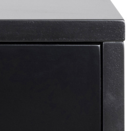 Florence Cholet Single Drawer Single Shelf Black Square Bedside Table - Furniture To Go - Wilko - thumbnail 7