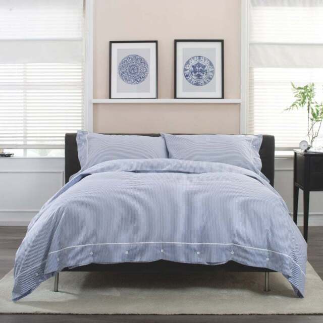 The Lyndon Company Southport Double Blue and White Duvet Set - Multi - Wilko - image 1