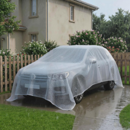 Outsunny 4 x 6m White PE Waterproof Tarpaulin - Size: 0.1 x 600 x 400cm - Wilko - thumbnail 3