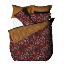 furn. Forest Fauna King Size Rust Duvet Set - Brown - Wilko - thumbnail 5