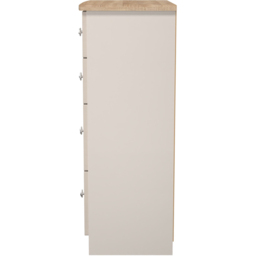 Crowndale Sussex 4 Drawer Kashmir Ash and Bardolino Oak Deep Chest of Drawers Ready Assembled - Kashmir Ash & Bardolino Oak - Wilko - thumbnail 5