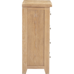 Seconique Windsor 5 Drawer Natural Oak Storage Chest - Wilko - thumbnail 6