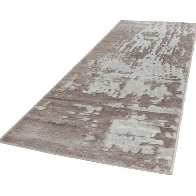 Desire Rugs Serenity Stone Abstract Abrasion Rug 60 x 220cm - Wilko - image 1
