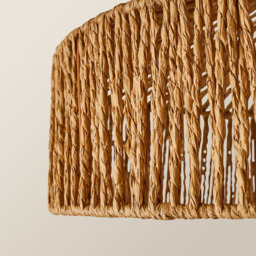 ValueLights Elcano Woven Rope Ceiling Pendant Light Shade - Size: 20 x 50 x 20cm - Brown - Wilko - thumbnail 4