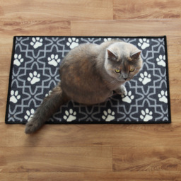 JVL Lattice Paws Pet Mat 40 x 70cm - Grey - JVL Homewares - Wilko - thumbnail 7