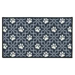 JVL Lattice Paws Pet Mat 40 x 70cm - Grey - JVL Homewares - Wilko - thumbnail 1