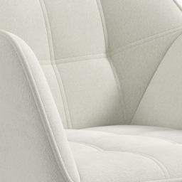HOMCOM Cream White Accent Armchair - Size: Single - Wilko - thumbnail 5
