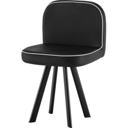 Comfy Living 6 Seater Dining Set White and Black - Wilko - thumbnail 4
