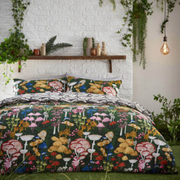 furn. Amanita Mushroom Double Forest Green Duvet Set - Wilko - thumbnail 5