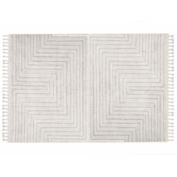 Esselle Home Arctic Maze Natural and Grey Rug 160 x 230cm - Cream - Wilko - thumbnail 1