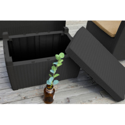 Centurion Supports Santana Rattan 4 Seater Lounge Set Dark Brown - Black - Wilko - thumbnail 6