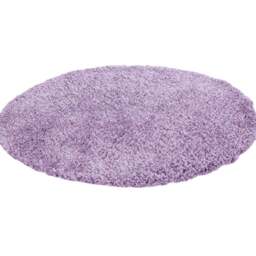Desire Rugs Oxford Lilac Plain Round Shaggy Rug 120 x 120cm - Wilko - thumbnail 1