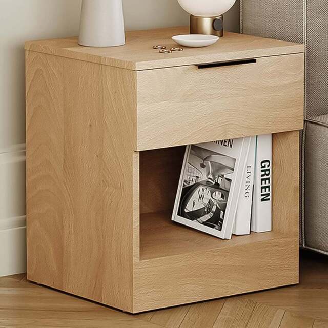 VIDA DESIGNS Terga Single Drawer Single Shelf Pine Bedside Cabinet - Wilko - image 1