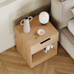VIDA DESIGNS Terga Single Drawer Single Shelf Pine Bedside Cabinet - Wilko - thumbnail 5