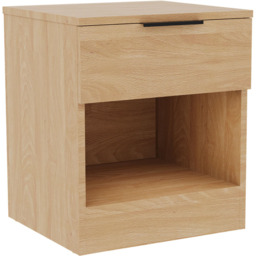 VIDA DESIGNS Terga Single Drawer Single Shelf Pine Bedside Cabinet - Wilko - thumbnail 3