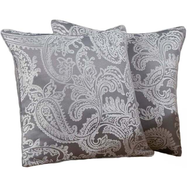 Serene Cavendish Grey Cushion Cover - Size: 43 x 43cm - Wilko - image 1