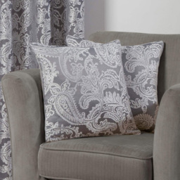 Serene Cavendish Grey Cushion Cover - Size: 43 x 43cm - Wilko - thumbnail 3