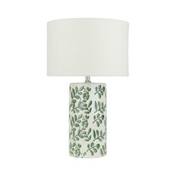 Botanical Ceramic Table Lamp Green - Wilko - thumbnail 1