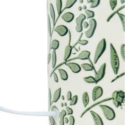 Botanical Ceramic Table Lamp Green - Wilko - thumbnail 5