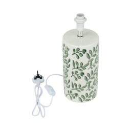 Botanical Ceramic Table Lamp Green - Wilko - thumbnail 6