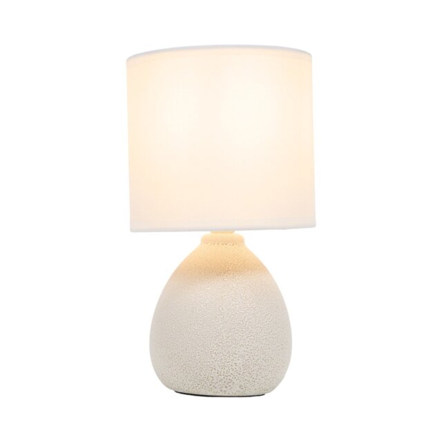 Pack of 2 Stone Effect Table Lamps White - Wilko - image 1