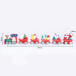 St Helens Wooden Christmas Train Set Display 35cm - Size: 50 x 28 x 350cm - Red - Wilko - thumbnail 5