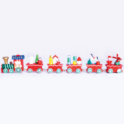 St Helens Wooden Christmas Train Set Display 35cm - Size: 50 x 28 x 350cm - Red - Wilko - thumbnail 4