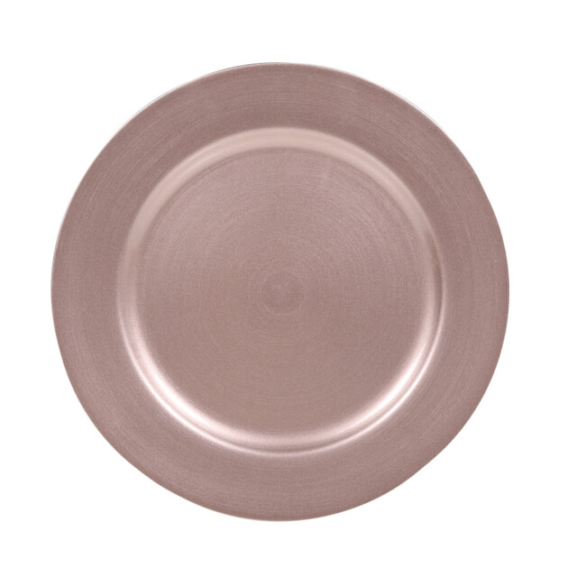 Metallic Charger Plate - Blush - Wilko