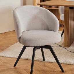 Florence Darlene Beige Swivel Dining Chair - Furniture To Go - Wilko