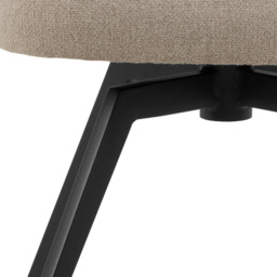 Florence Darlene Beige Swivel Dining Chair - Furniture To Go - Wilko - thumbnail 7