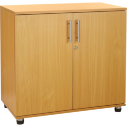 MMT Furniture Designs 2 Door Beech Lockable Filing Cabinet - Size: 75 x 80 x 45cm - Clear - Wilko - thumbnail 3
