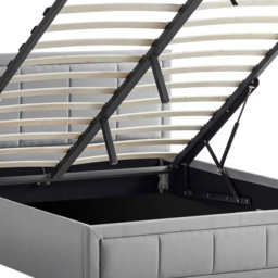 VIDA DESIGNS Vanita Double Light Grey Ottoman Bed - Wilko - thumbnail 4