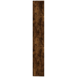 vidaXL 6 Shelf Smoked Oak Wooden Bookcase - Size: 160 x 155 x 24cm - Brown - Wilko - thumbnail 5