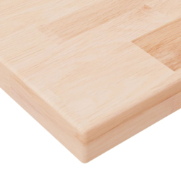 vidaXL 60 x 25 x 2.5cm Solid Oak Wooden Wall Shelf - Size: 2.5 x 60 x 20cm - Brown - Wilko - thumbnail 4