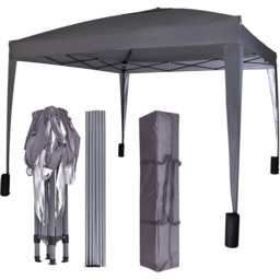 Grey Pop Up Outdoor Canopy Tent with Removable Sidewalls 3 x 3m - MCC - Wilko - thumbnail 4