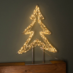 Samuel Alexander Warm White LED Dewdrop Christmas Tree on Metal Stand 1.5ft - Size: 1ft - Silver - Wilko - thumbnail 5