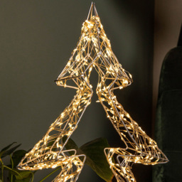 Samuel Alexander Warm White LED Dewdrop Christmas Tree on Metal Stand 1.5ft - Size: 1ft - Silver - Wilko - thumbnail 3