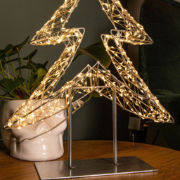Samuel Alexander Warm White LED Dewdrop Christmas Tree on Metal Stand 1.5ft - Size: 1ft - Silver - Wilko - thumbnail 4