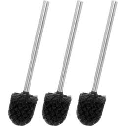 Innoteck Essentials Black Toilet Brush Head 3 Pack - Size: 35 x 8 x 8cm - Wilko - thumbnail 1