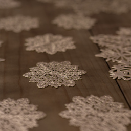 Marco Paul Gold Vinyl Snowflake Placemat and Coaster 6 Pack - thumbnail 5