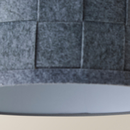 ValueLights Monza Grey Felt Weave Small Drum Shade - Size: 26 x 20 x 26cm - Wilko - thumbnail 4
