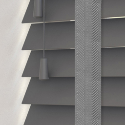 Caecus Real Wood Tape Venetian Blind Dark Grey 45 x 120cm - Size: 120 x 45 x 5cm - Wilko - thumbnail 3