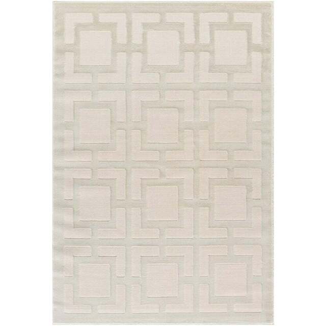 Desire Rugs Vellure Cream Metallic Sheen Maze Design Rug 160 x 230cm - Size: 230 x 160 x 1.1cm - Wilko - image 1