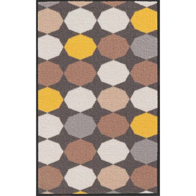 Desire Rugs Havana Gold Oval Anti Slip Door Mat 80 x 50cm - Size: 50 x 80cm - Wilko - image 1